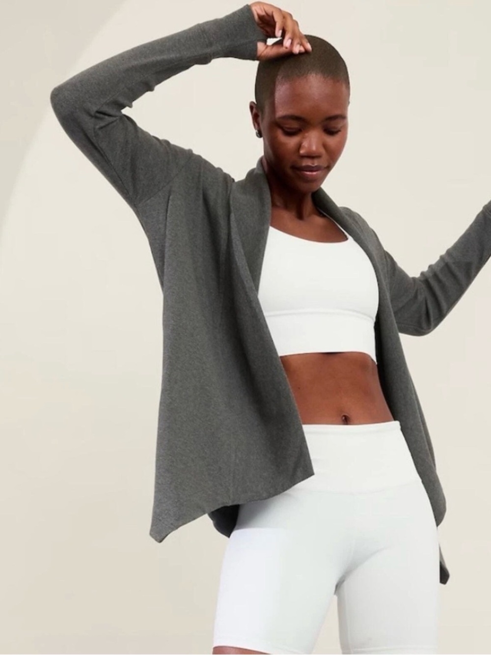 Athleta Pranayama Restore Rib Wrap Long Sleeve Cardigan XS
